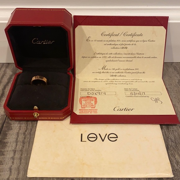 Cartier Jewelry - 😍 Cartier Love Ring 18K Rose Gold Size 51